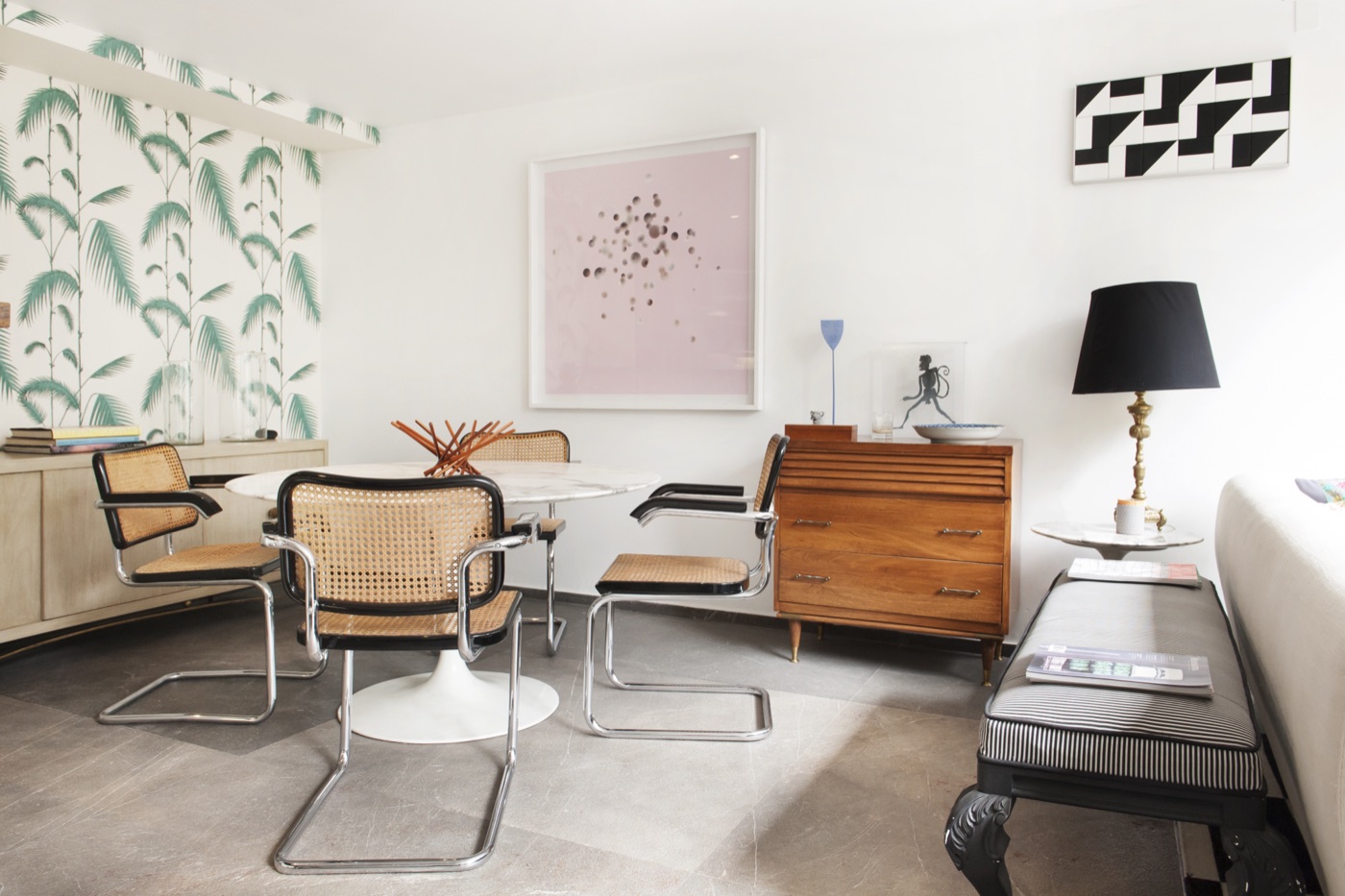 Art-Filled Townhouse — dining room